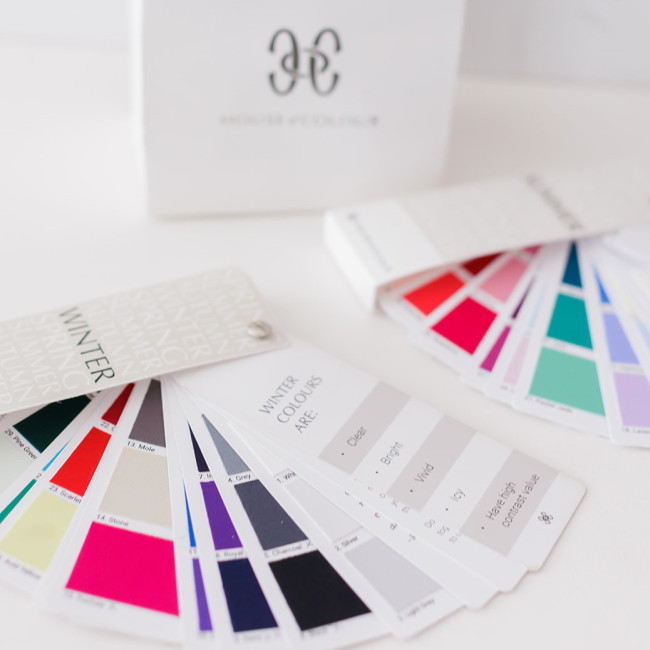 House of Colour fabric swatch fans